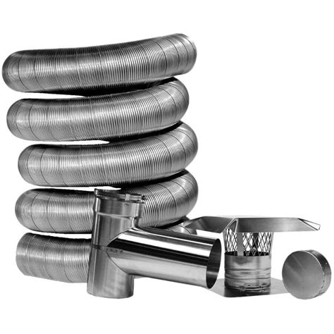 Supervent (JSC) is designed for All-Fuel applications - with a Stainless Steel outer casing. . Selkirk chimney home depot